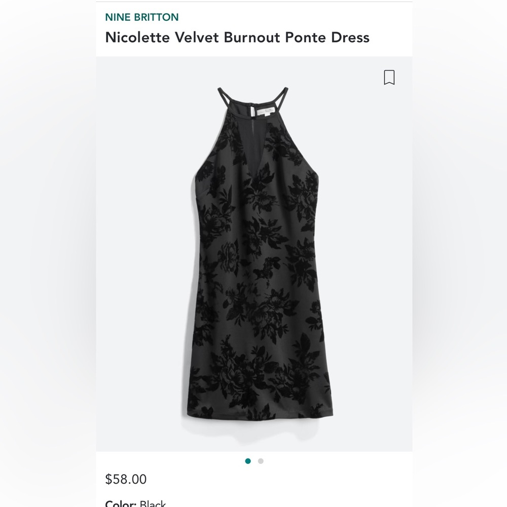Black mini dress